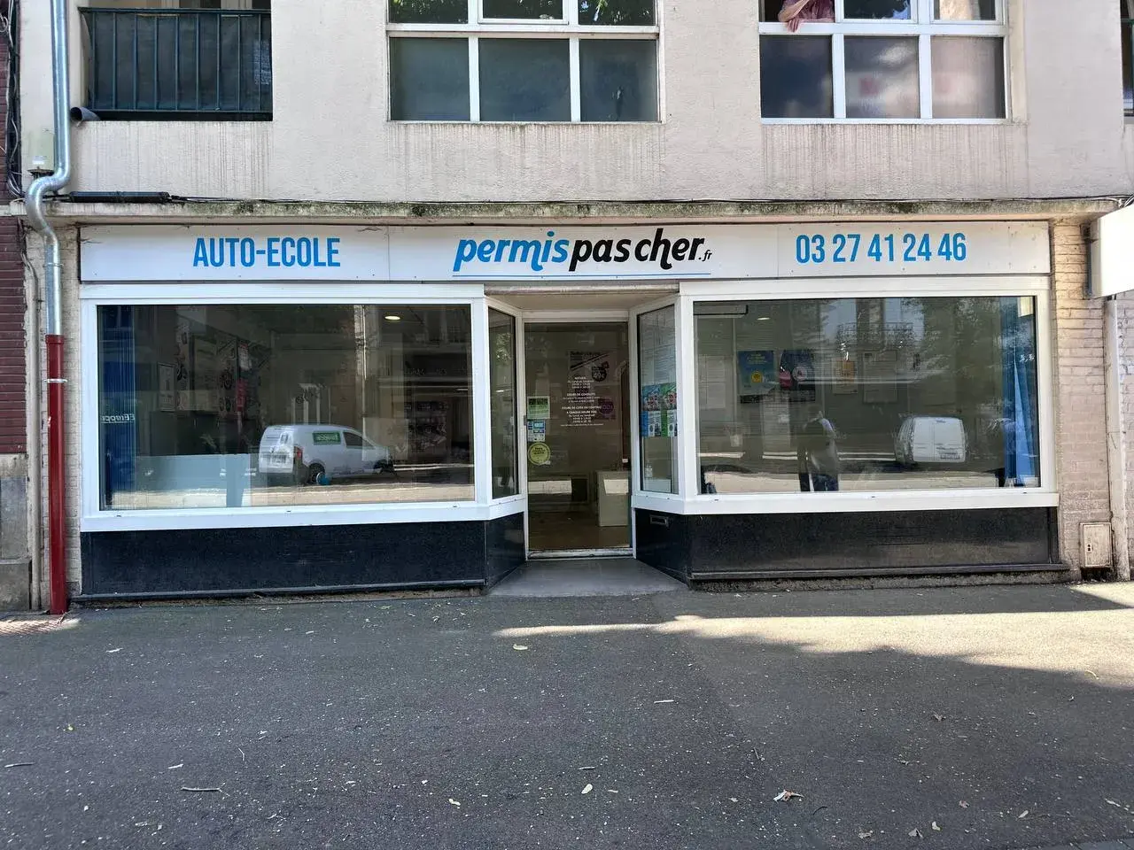 Façade de l'agence Permis Pas Cher Valenciennes